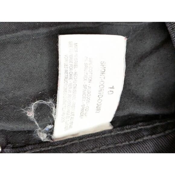 Gloria Vanderbilt Amanda Jeans Women's 10 Black Denim Stretch Straight Leg - Picture 8 of 8